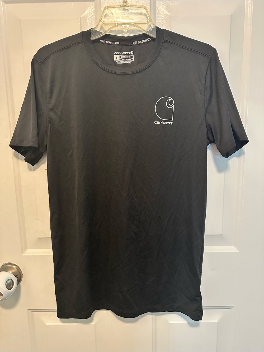 Carhartt Men's Black Short-Sleeve Logo T-Shirt